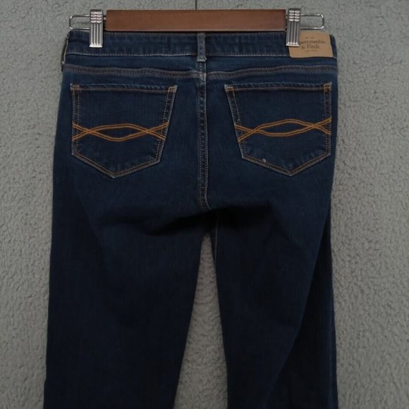 Abercrombie & Fitch Jeans Womens 2R 26x31 Blue Indigo‎ Dark Wash Super Skinny - Picture 8 of 9